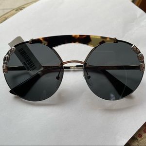 Prada tortoise crystal sunglasses